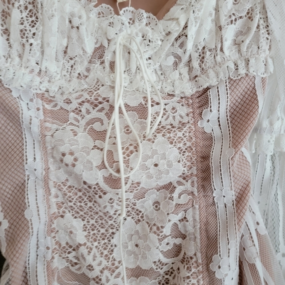 For Love & Lemons Monroe Mini Dress in White size XS NWT - Picture 6 of 9